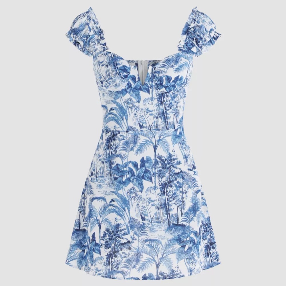 V wire mini dress